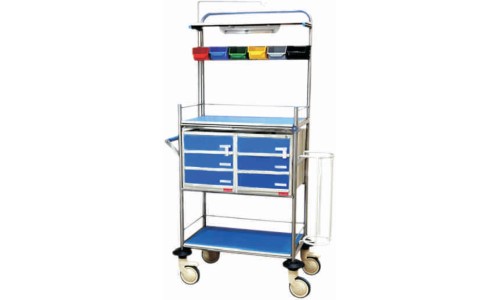 CRASH CARTS One cage SS for oxygen cylinder