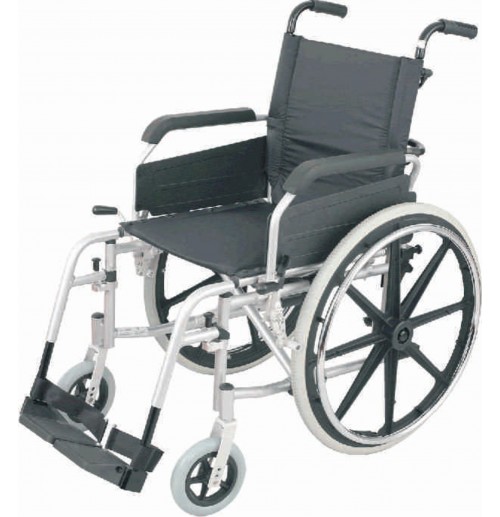 Rigid Wheel Chair With Cushioned Seat & Back